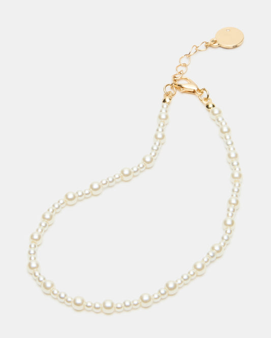 2-PIECE PEARL CHAIN ANKLET SET