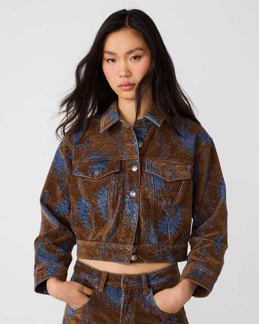 DOVE JACKET TEAL PAISLEY