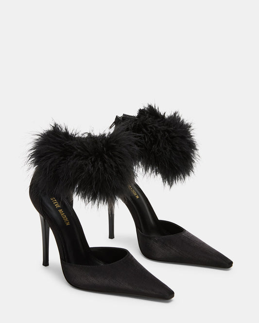 ELUSIVE BLACK SATIN