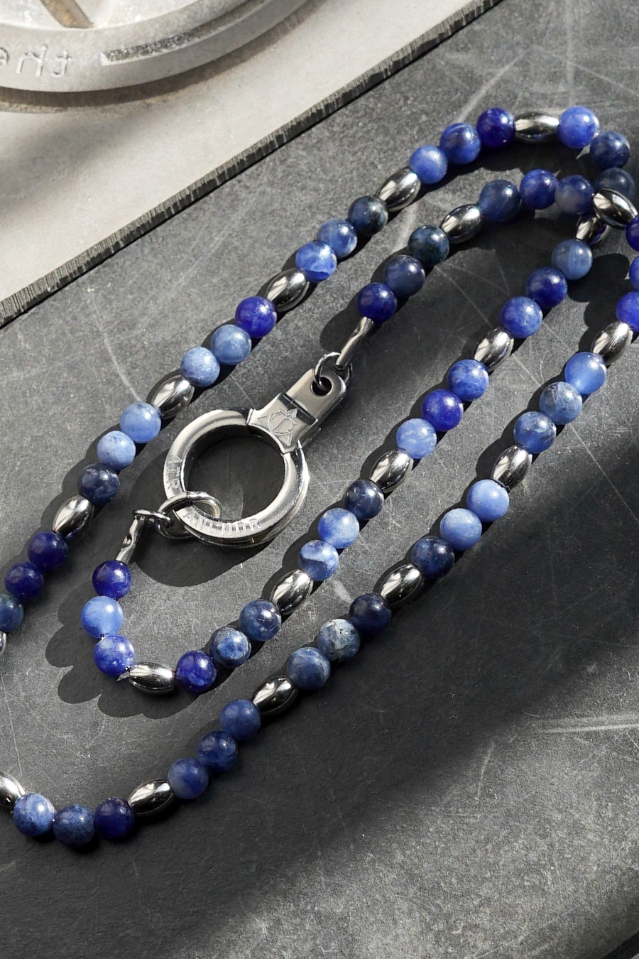 tiny treasure beaded gemstone necklace