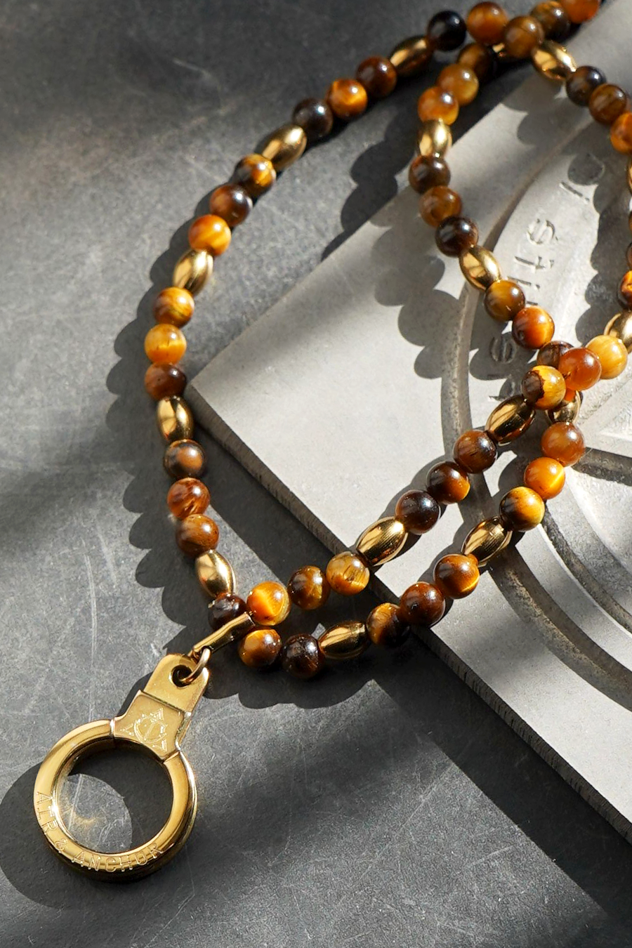 tiny treasure beaded gemstone necklace