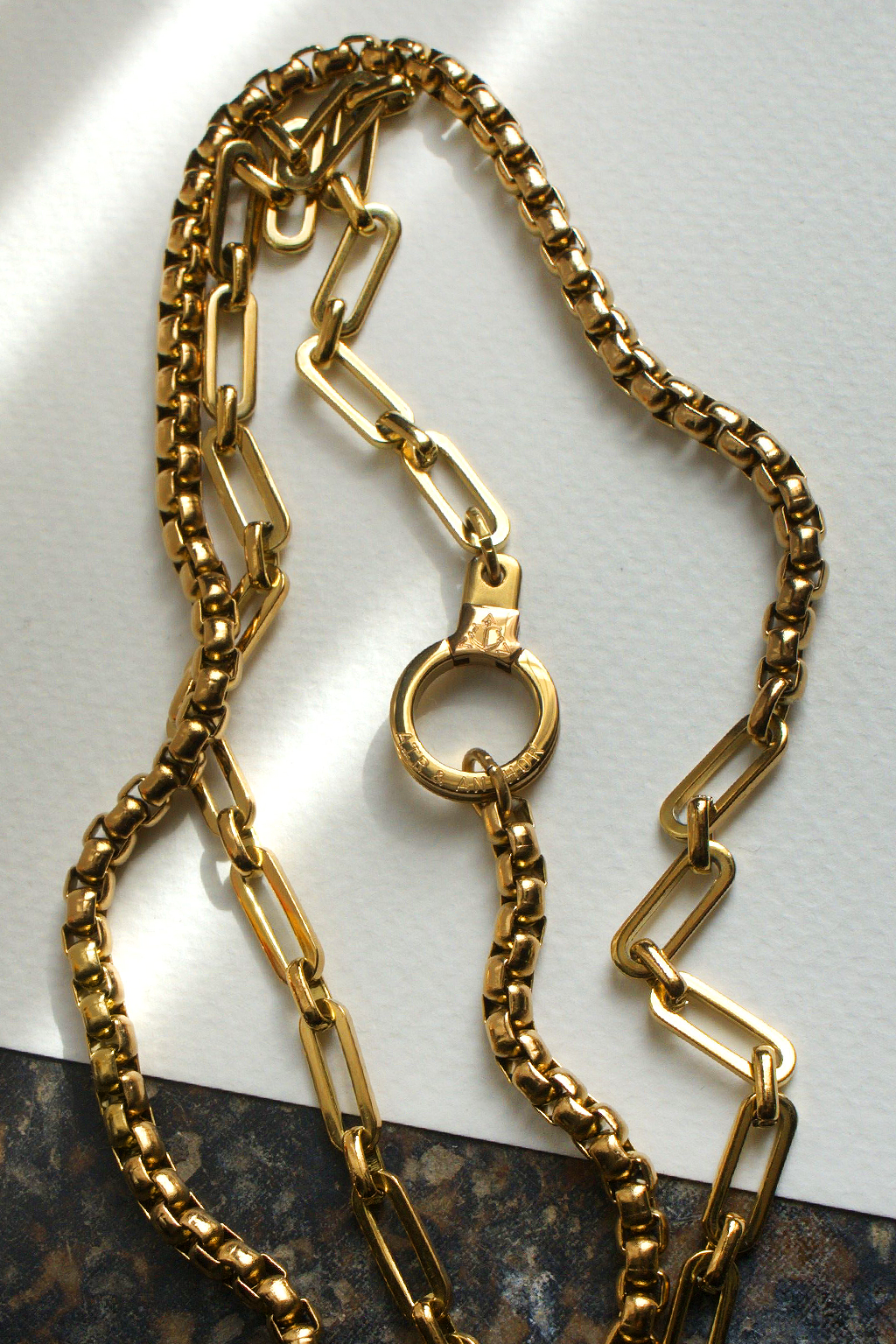 Chain Reaction Wrap Cuff Keeper Necklace