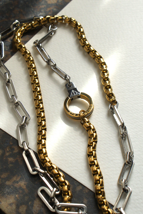 Chain Reaction Wrap Cuff Keeper Necklace