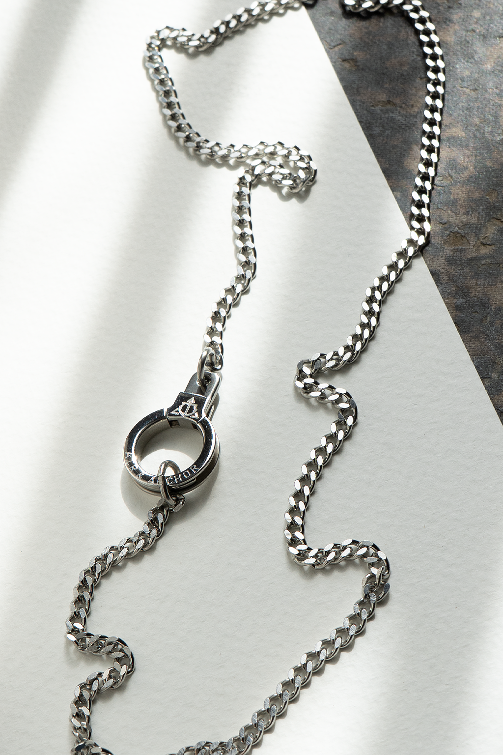 Hit the Curb Chain Cuff Keeper Necklace