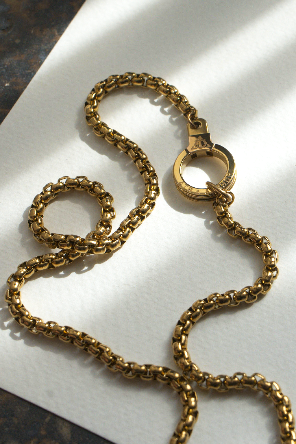journey chain cuff keeper necklace