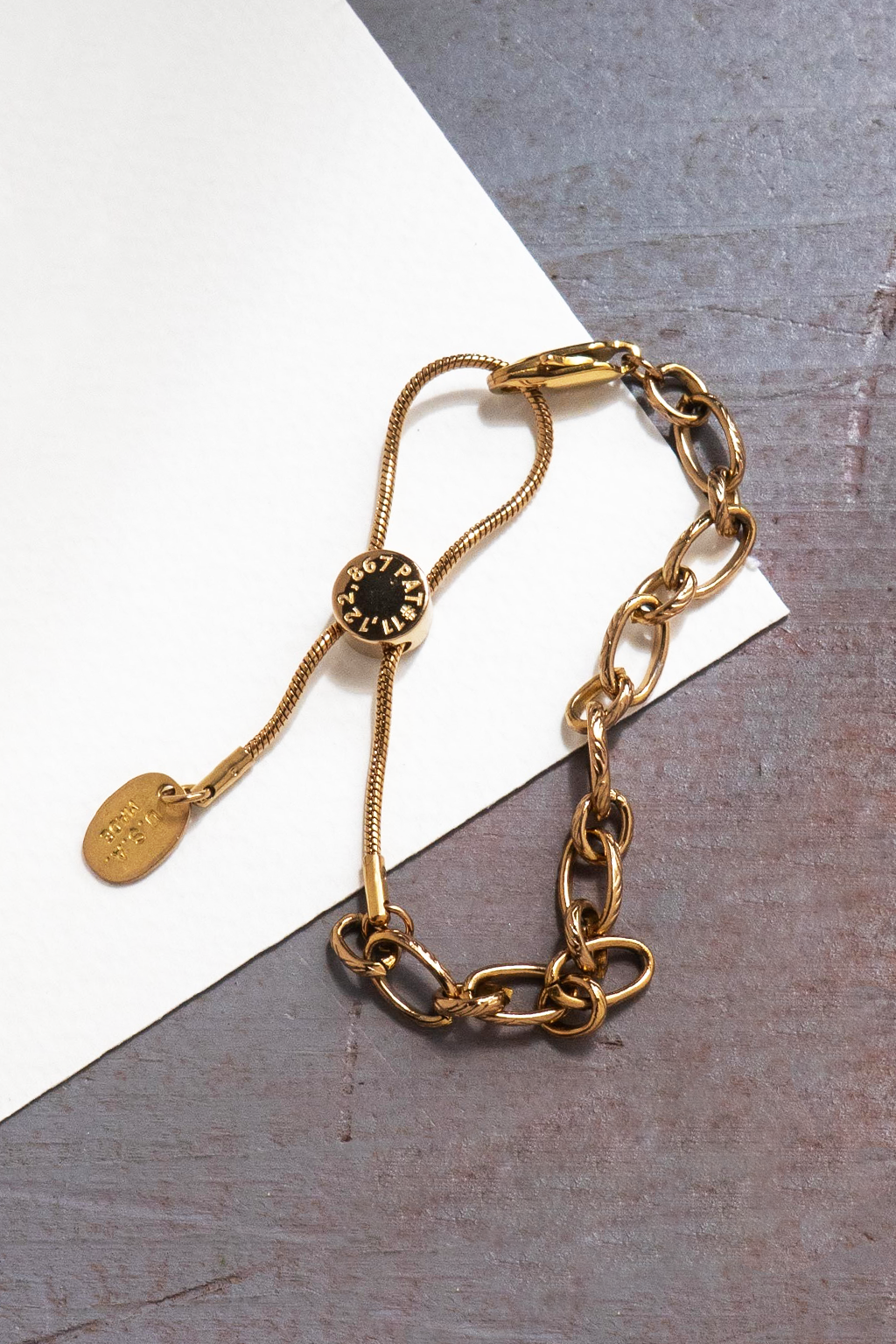 No. 404 mercer chain adjustable bracelet