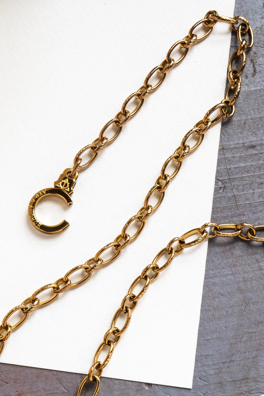 No. 404 mercer chain cuff keeper necklace