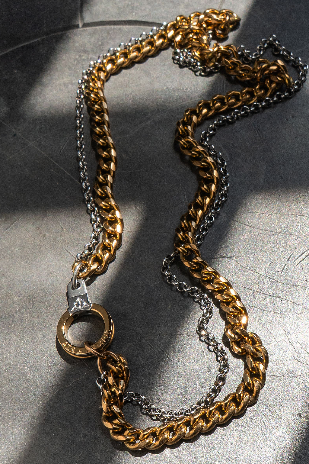 Double Standard Cuff Keeper Necklace