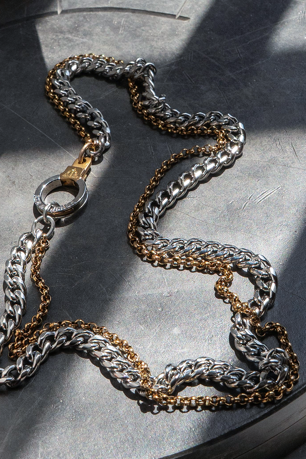 Double Standard Cuff Keeper Necklace