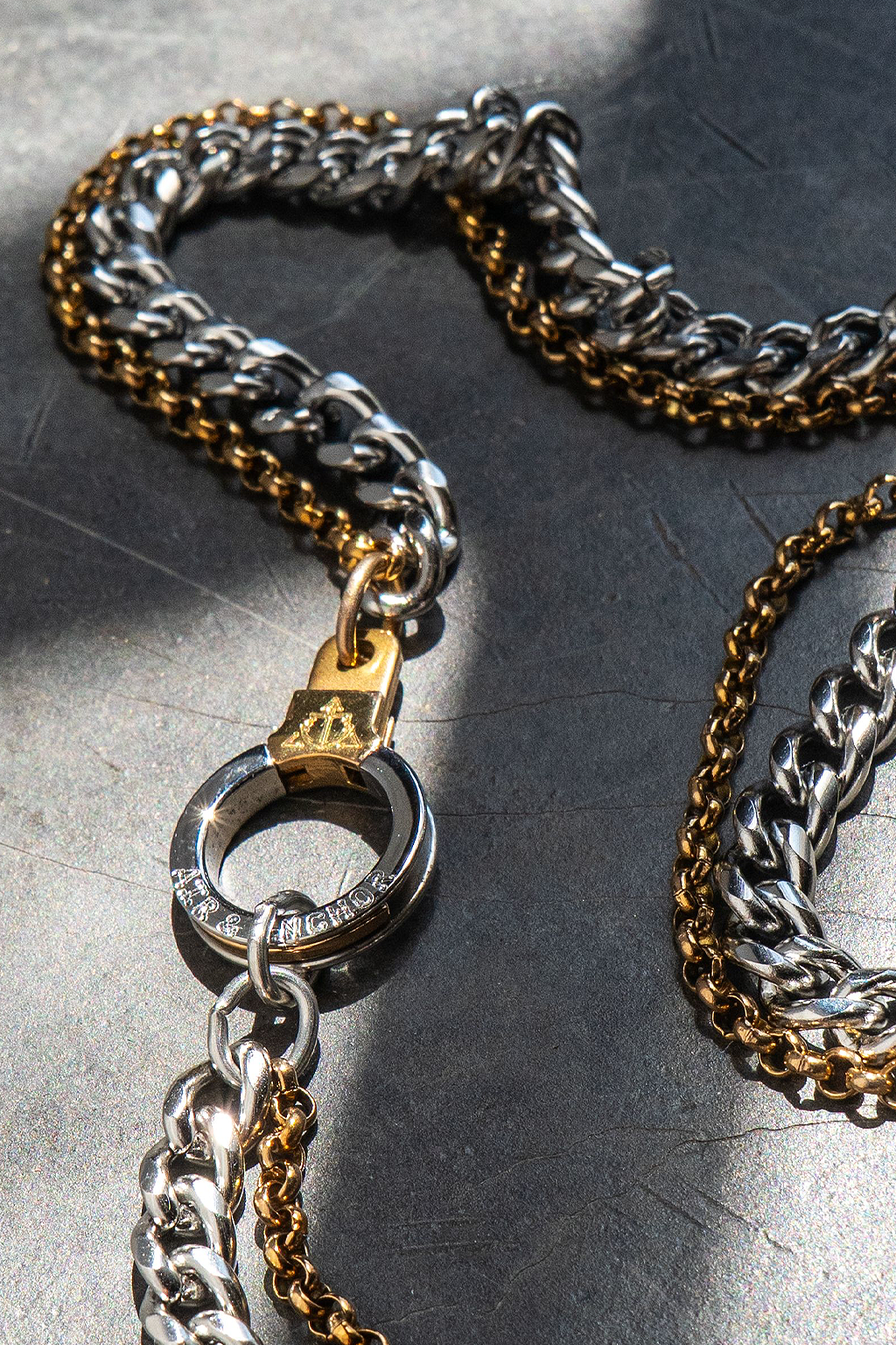 Double Standard Cuff Keeper Necklace