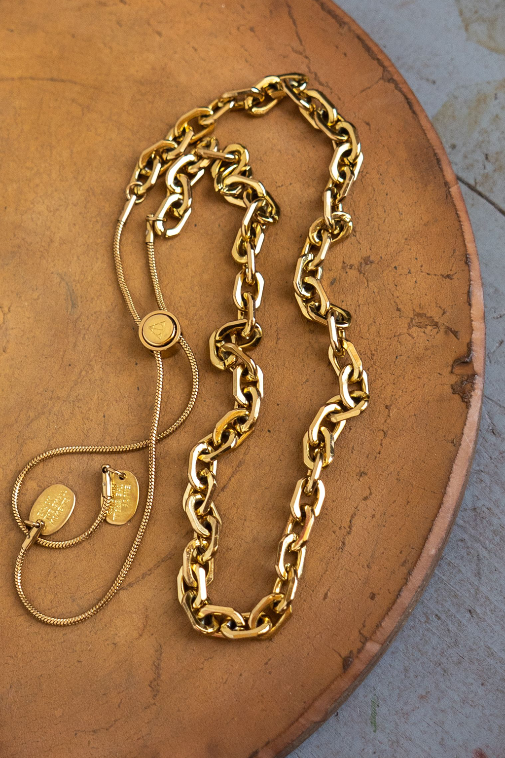all linked up chain adjustable necklace
