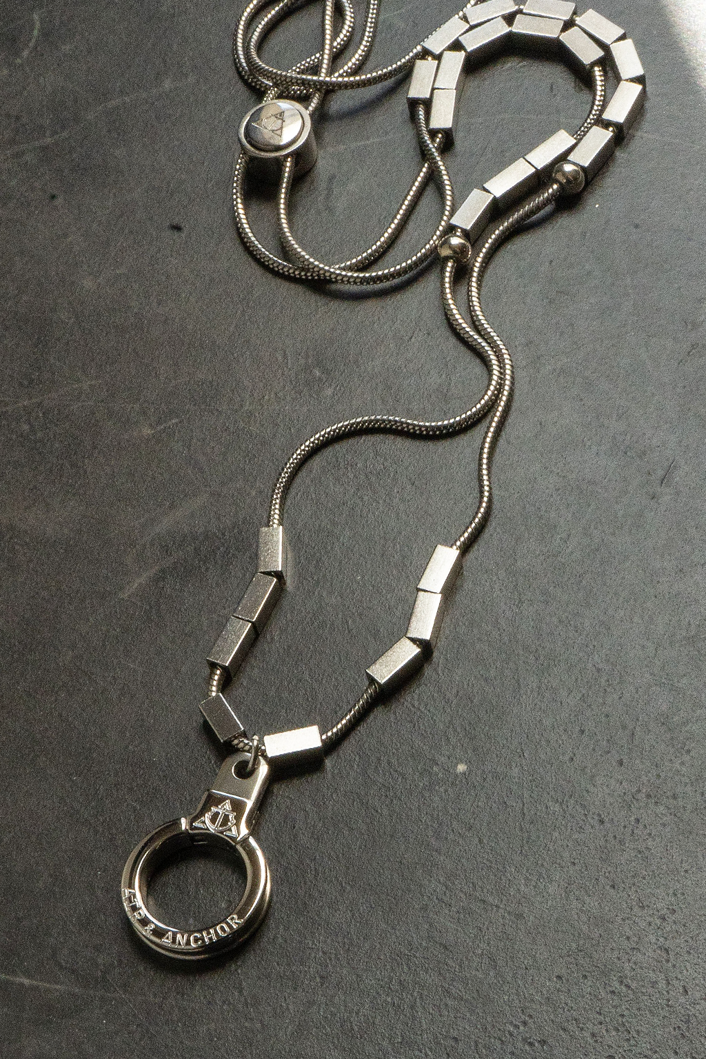 pull some strings adjustable cuff keeper necklace