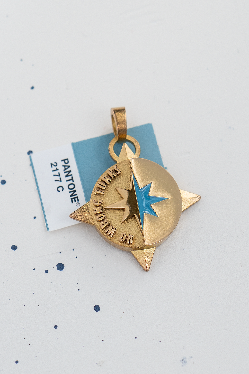 limited edition - no wrong turns compass charm