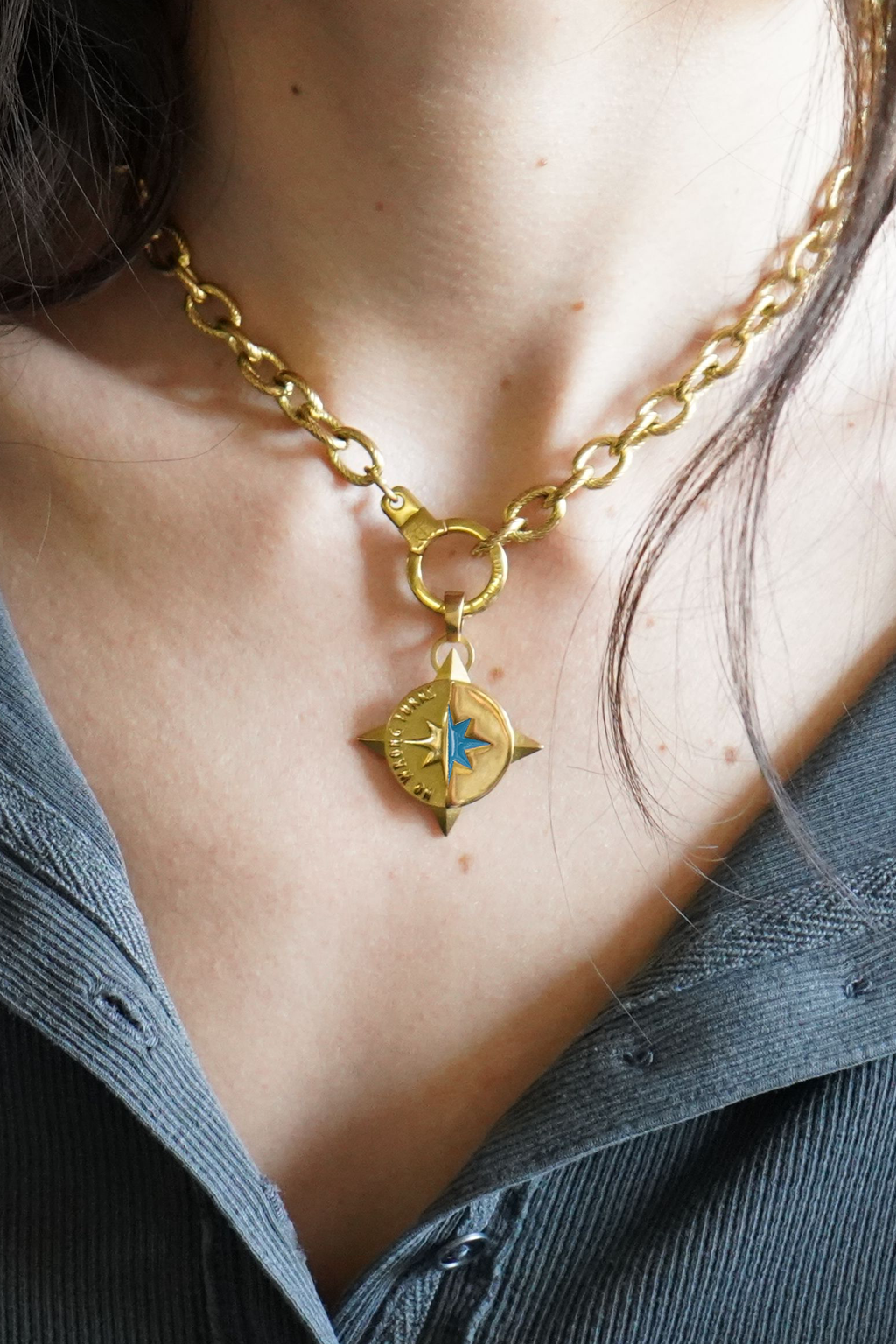 limited edition - no wrong turns compass charm