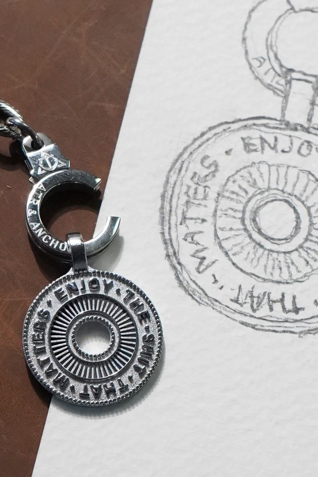 enjoy the sh*t that matters pendant