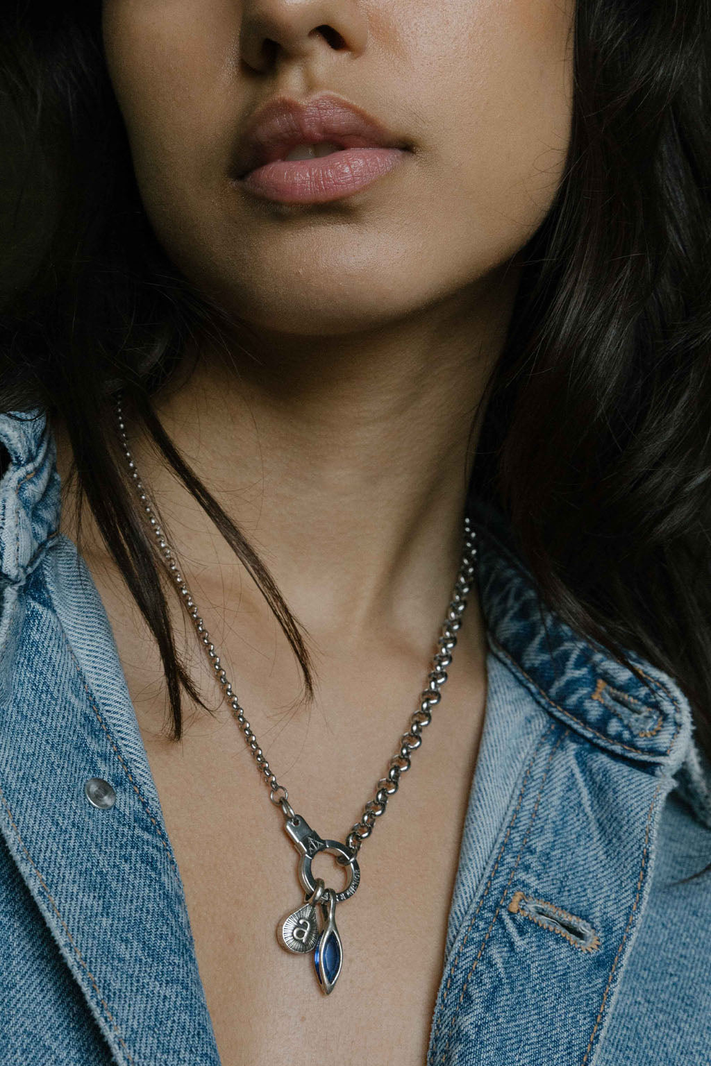 Steal the Show Mixed Chain Cuff Keeper Necklace