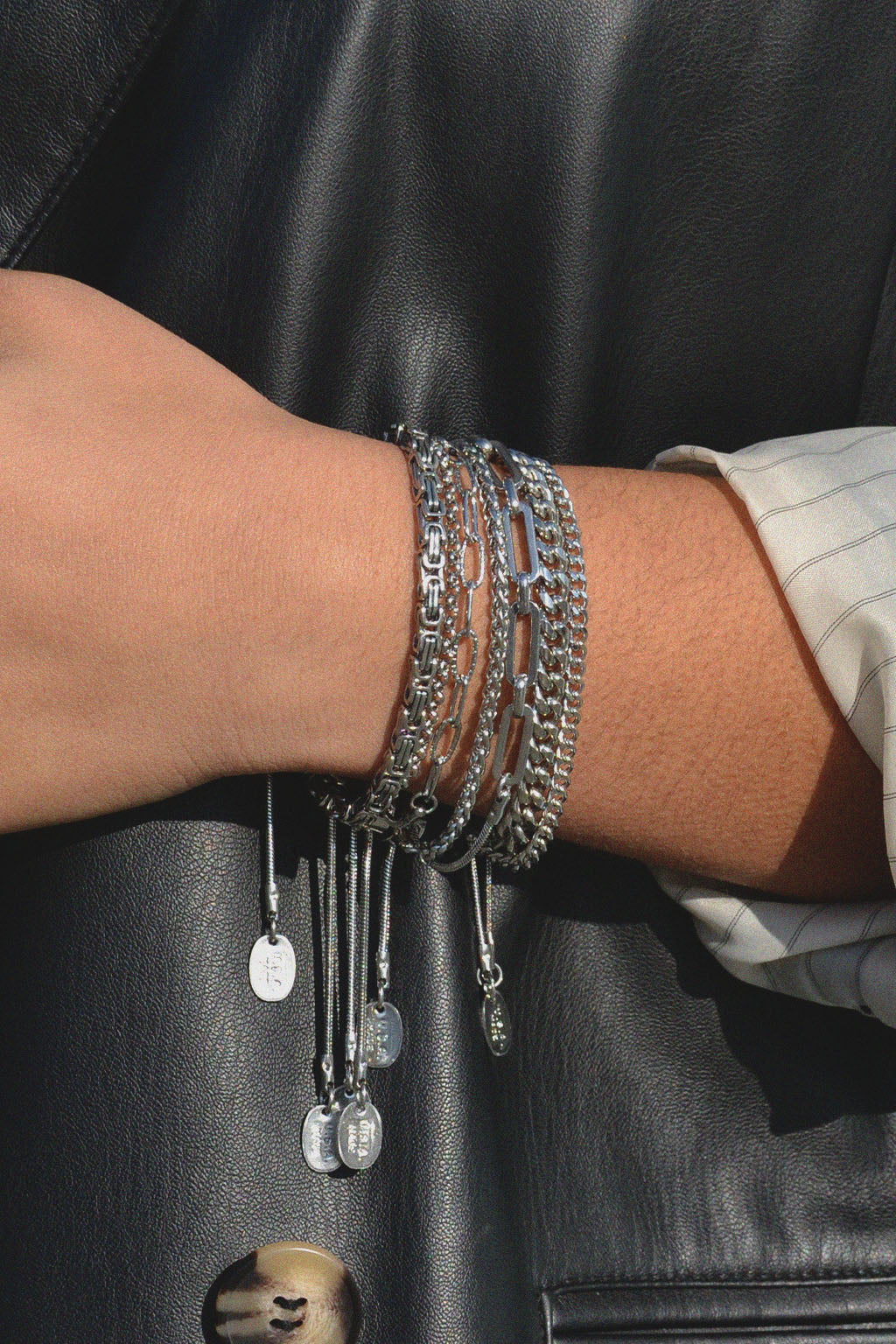 hit the curb chain adjustable bracelet