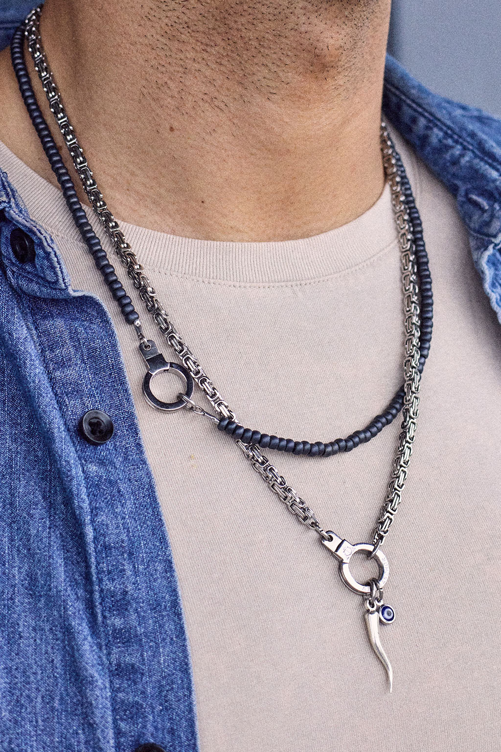 Liberty Chain Cuff Keeper Necklace