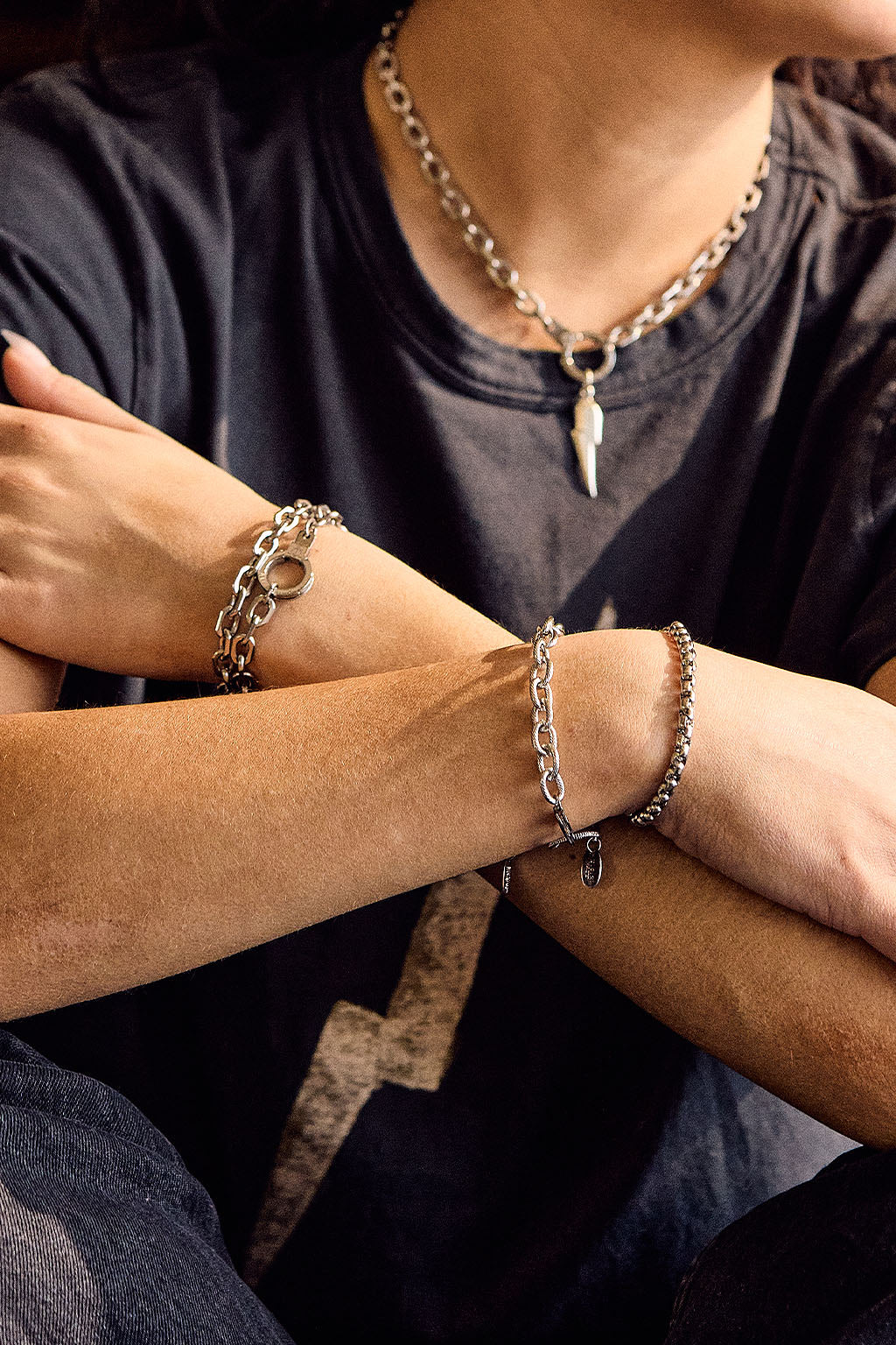 all linked up chain wrap bracelet