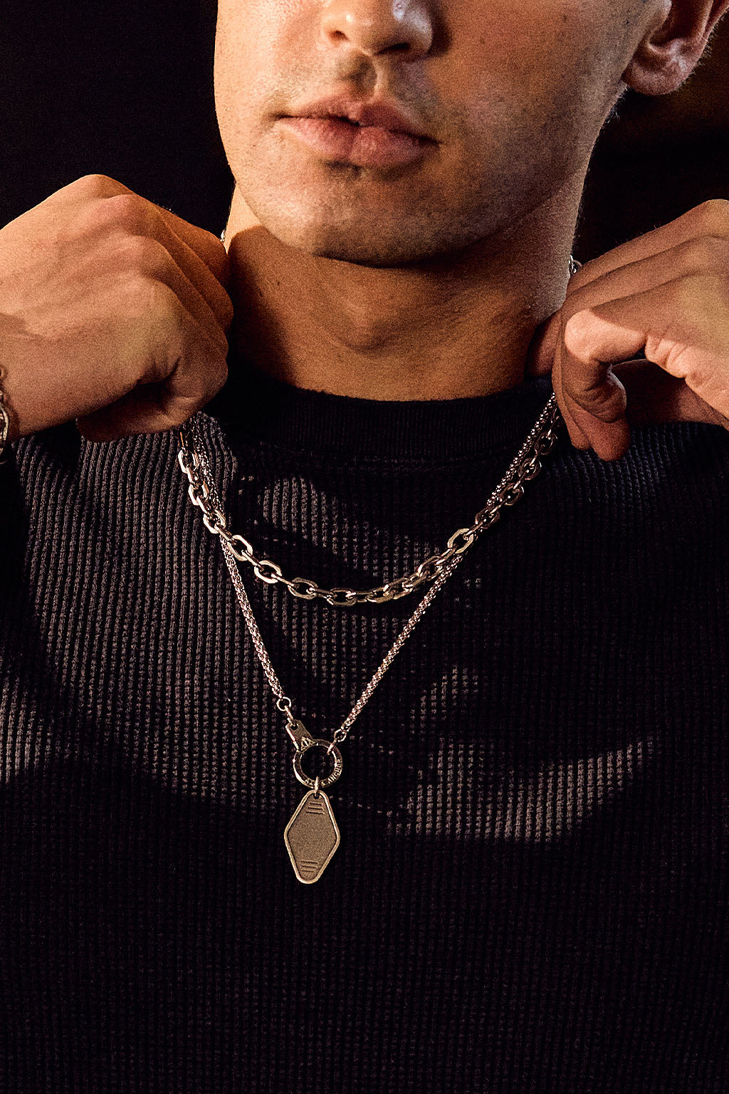 all linked up chain adjustable necklace