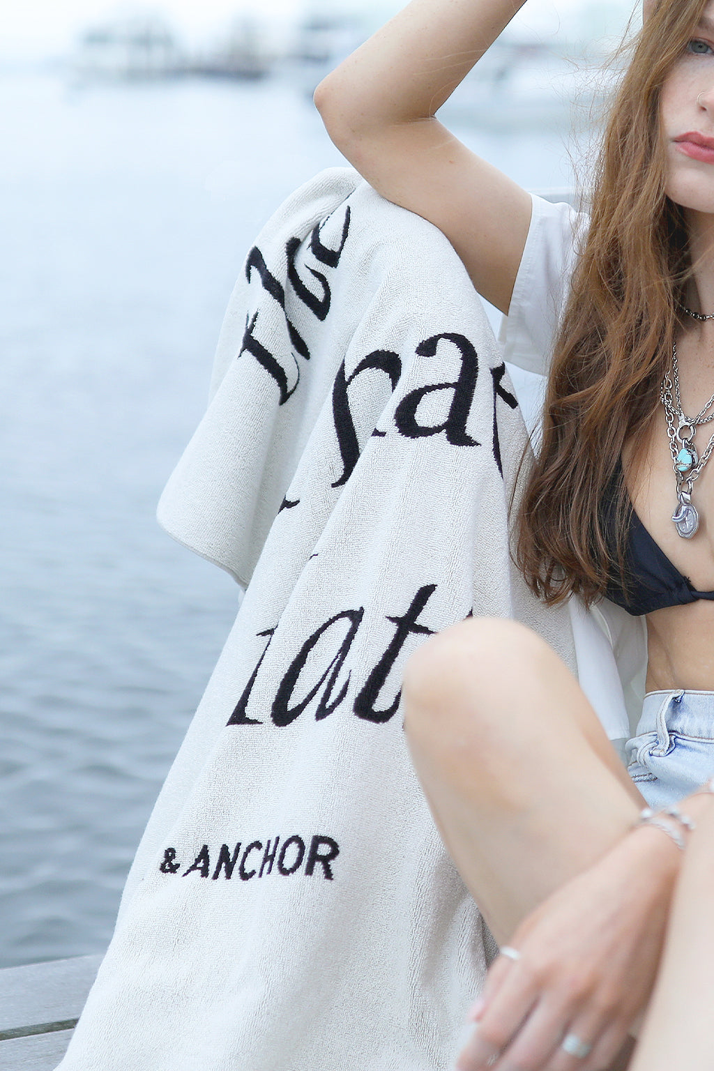 Enjoy the Sh*t that Matters Oversized Towel