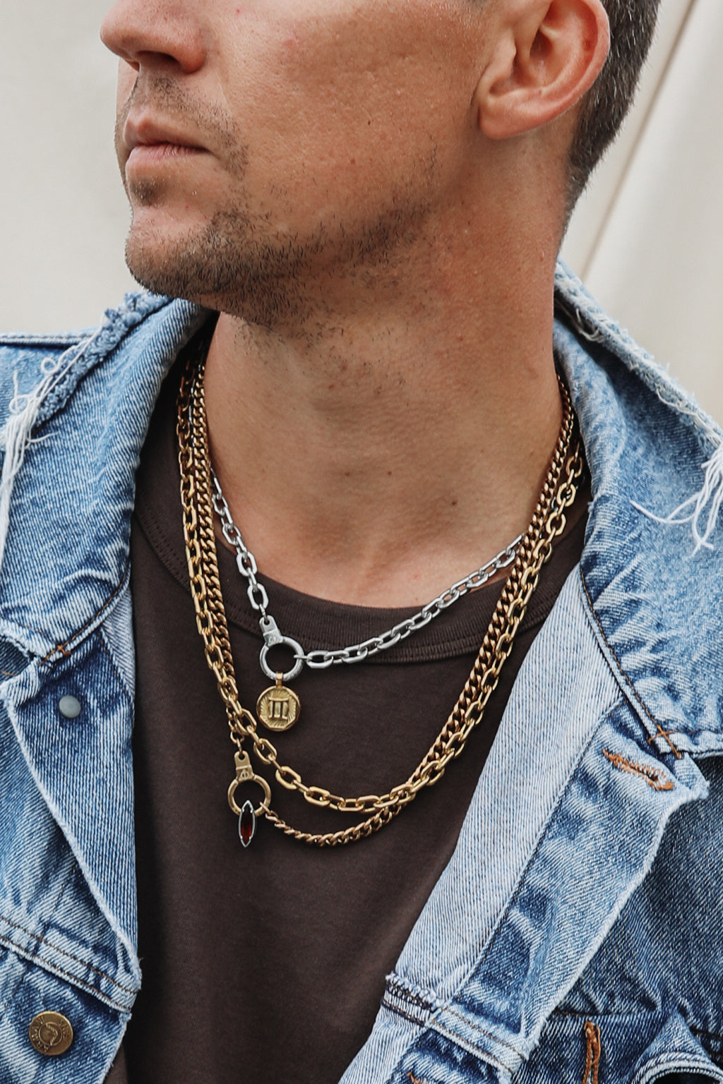 Lineage Chain Cuff Keeper Necklace