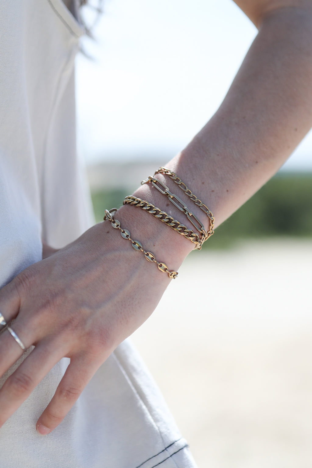 lineage chain adjustable bracelet