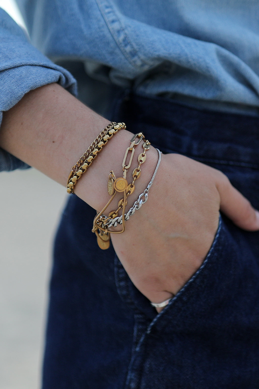journey chain adjustable bracelet