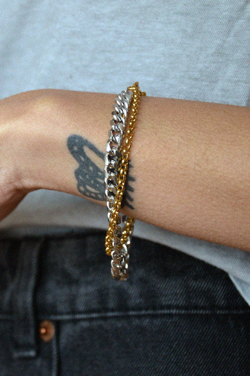 Double Standard Wrap Chain Bracelet