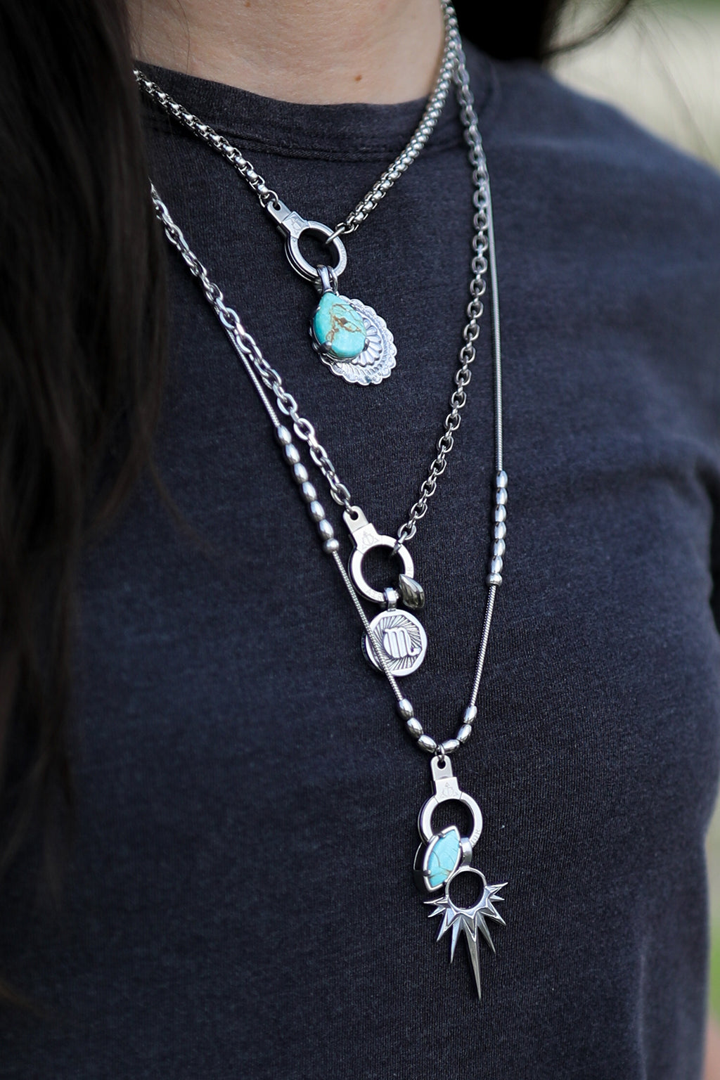 all strung up adjustable cuff keeper necklace