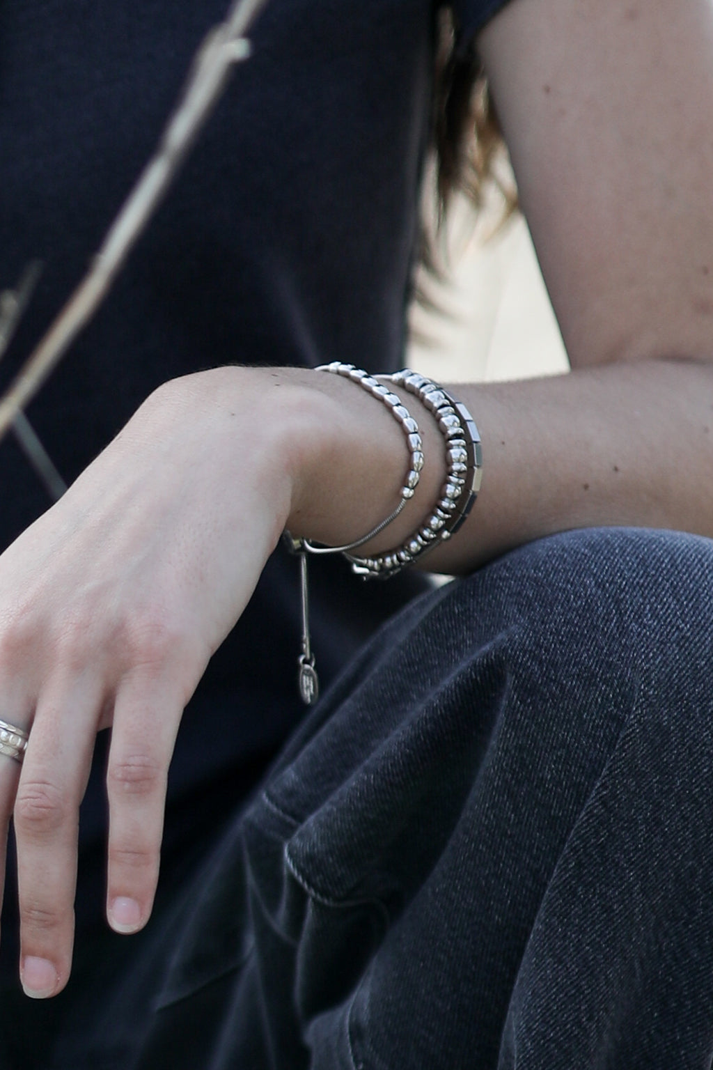 pull some strings adjustable bracelet with tiger’s eye