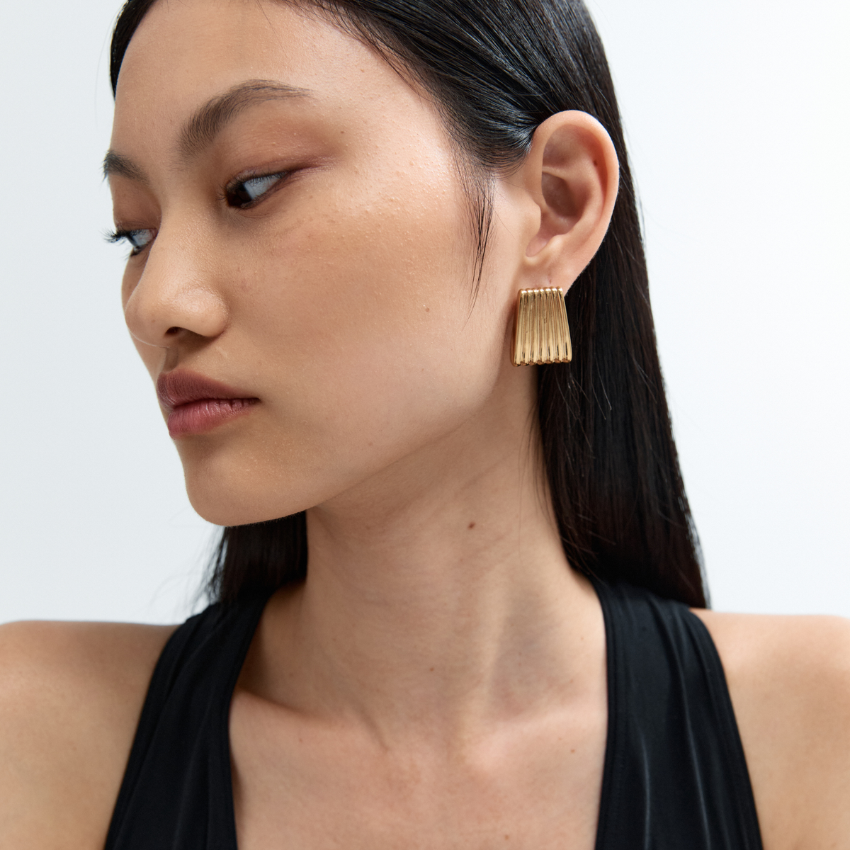 RIBBED EARRINGS - image 3