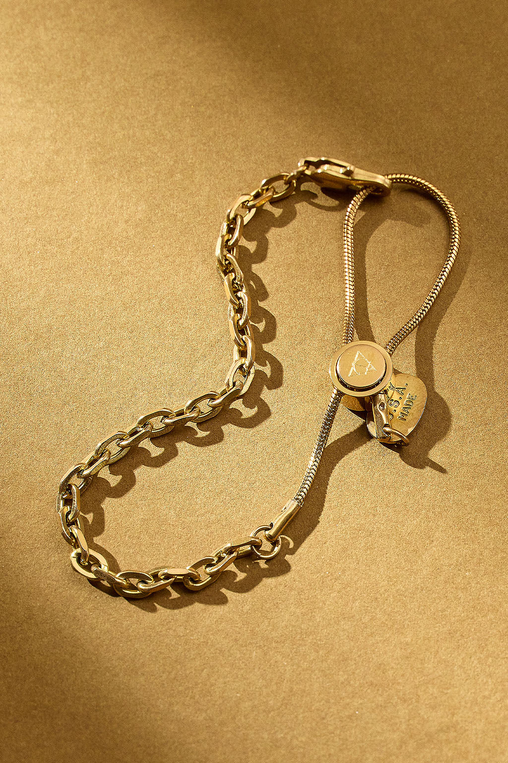 linked up close adjustable chain bracelet