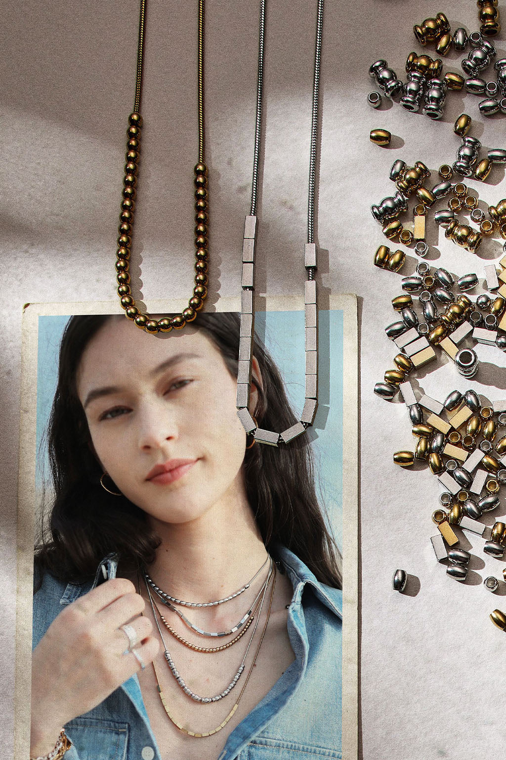 pull some strings adjustable necklace with tiger’s eye
