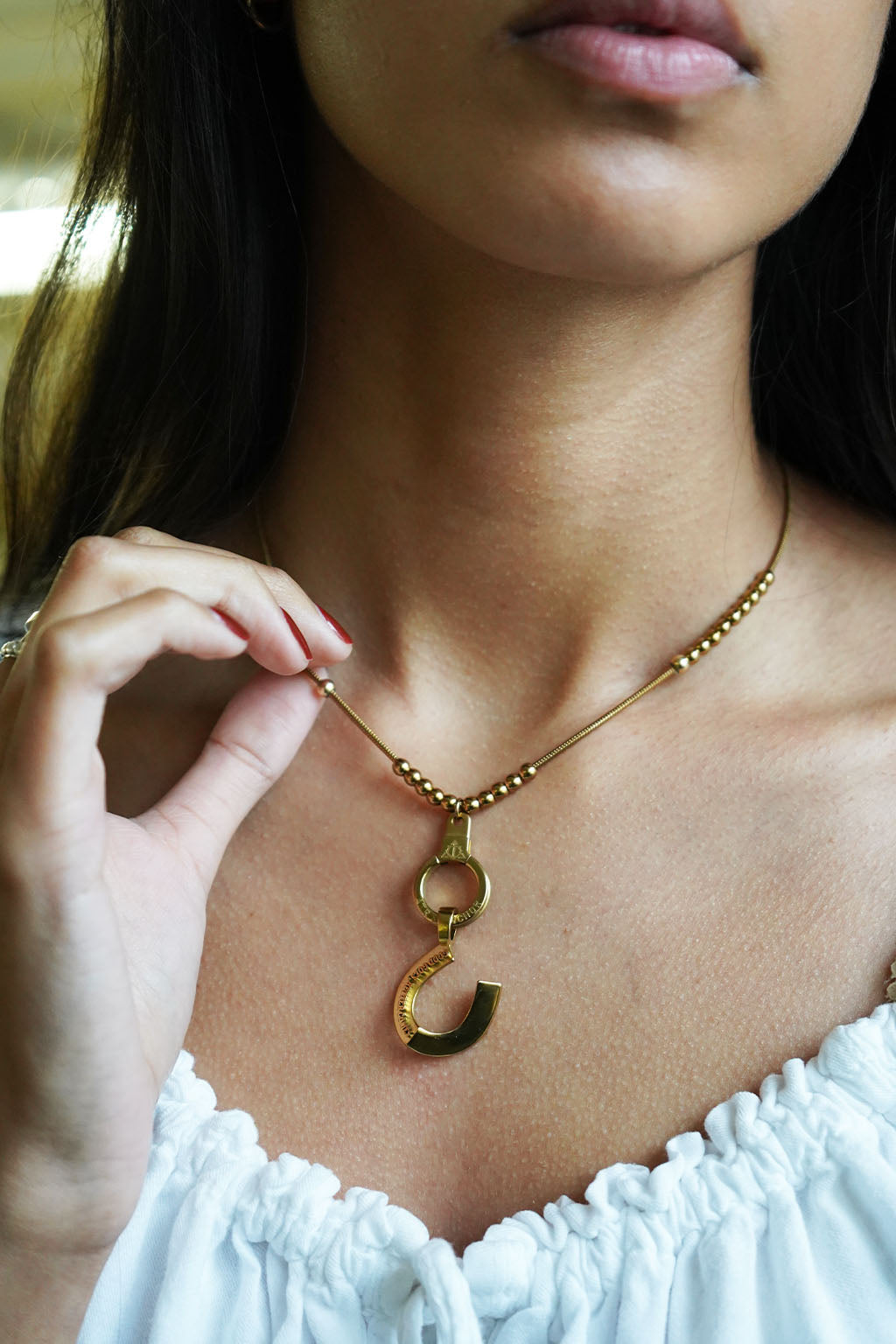 string theory adjustable cuff keeper necklace