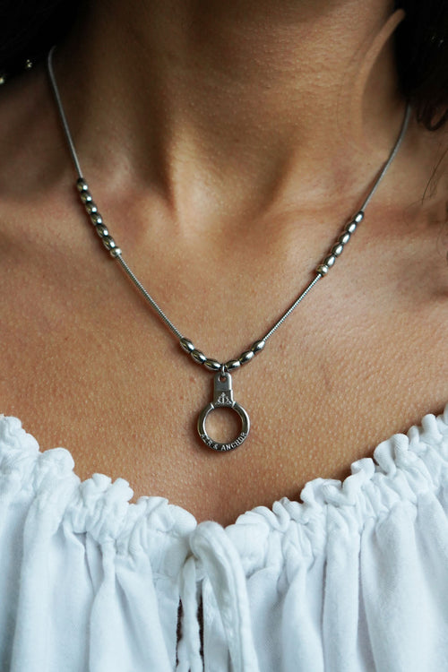 all strung up adjustable cuff keeper necklace
