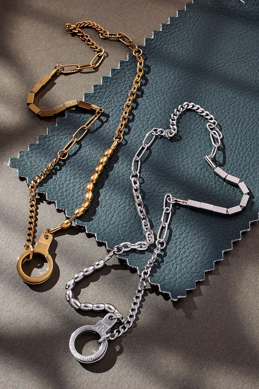 piece by piece necklace with cuff keeper