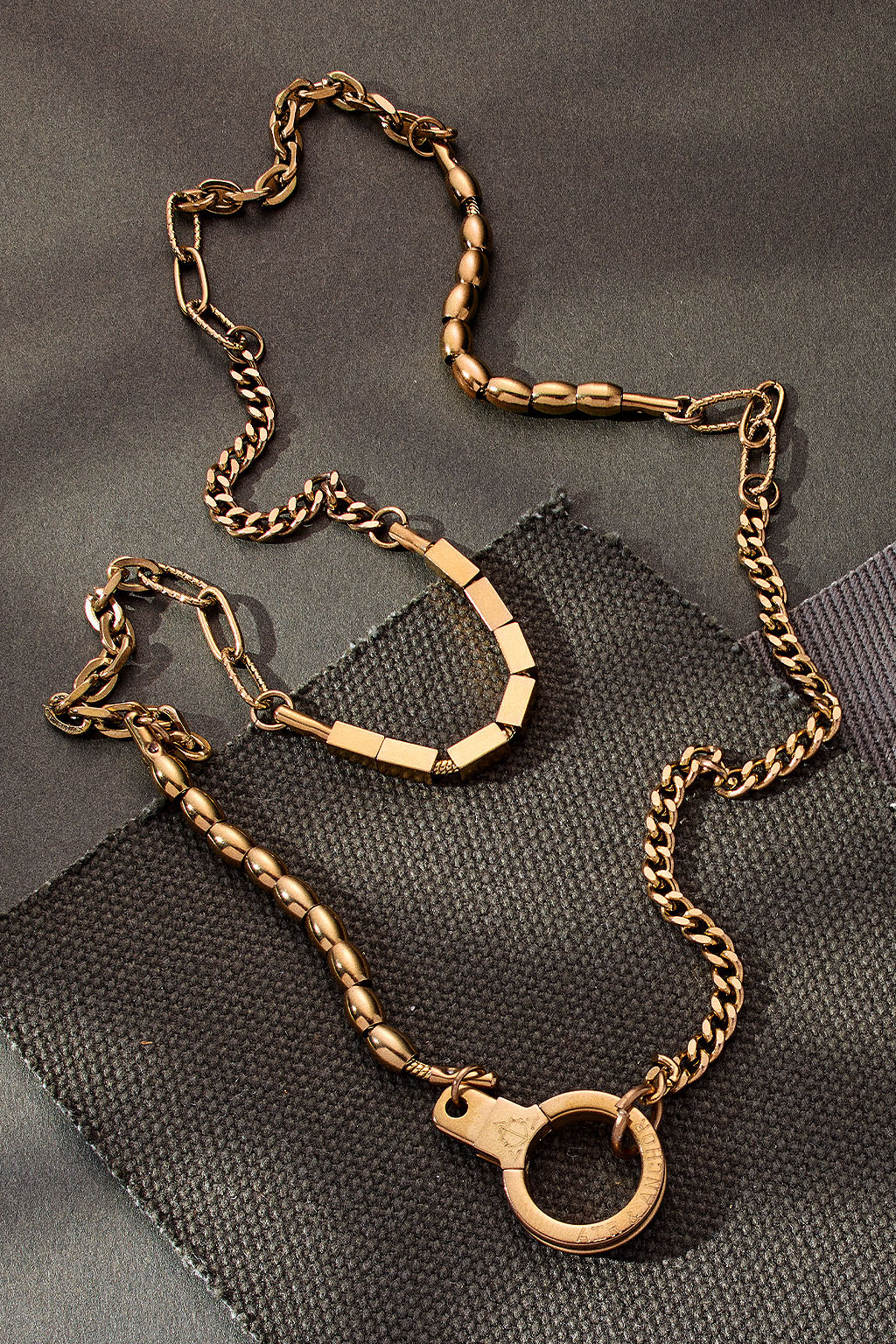 piece by piece necklace with cuff keeper