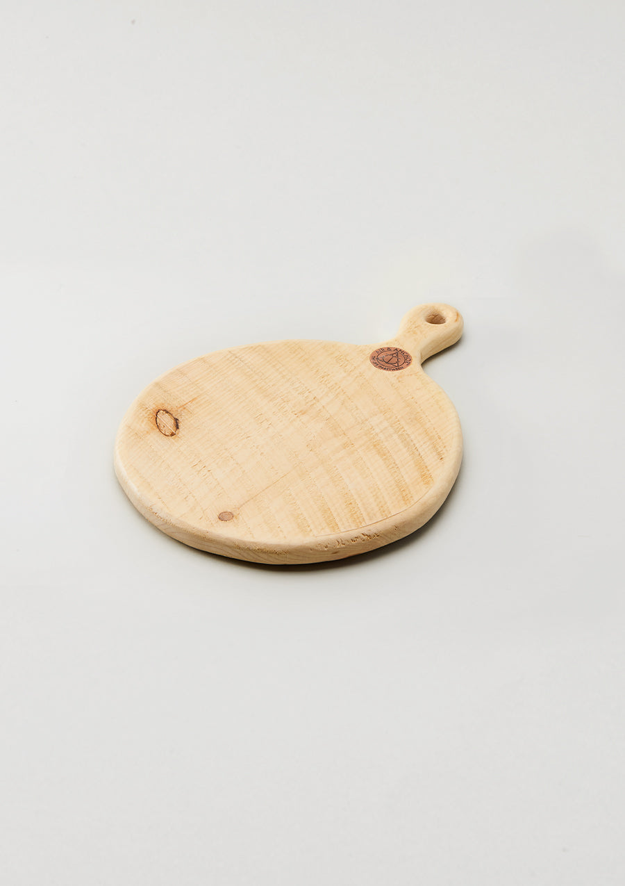 Old Pine Round Serving Board with Handle