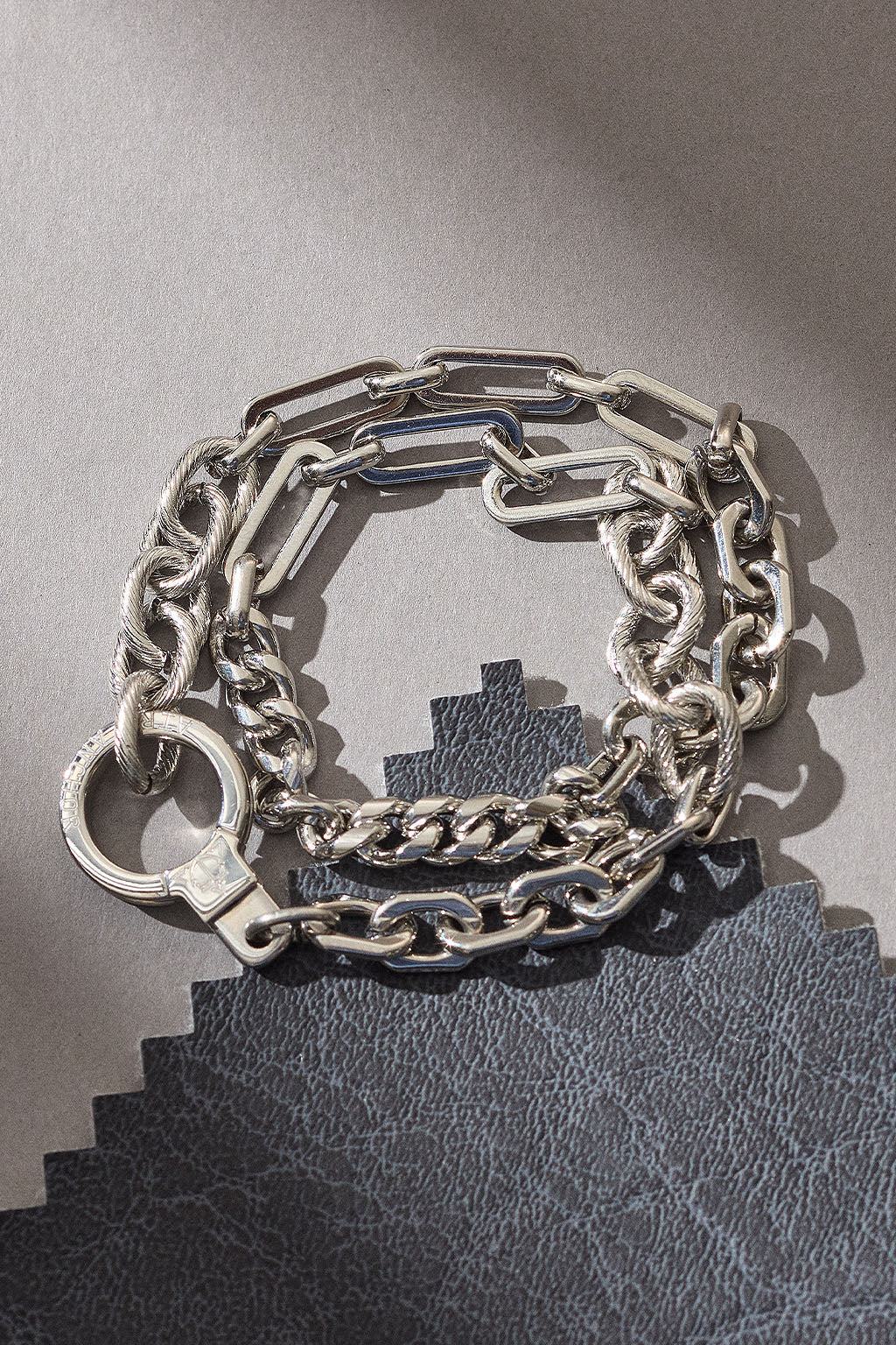 The Long Road Patchwork Chain Wrap Bracelet