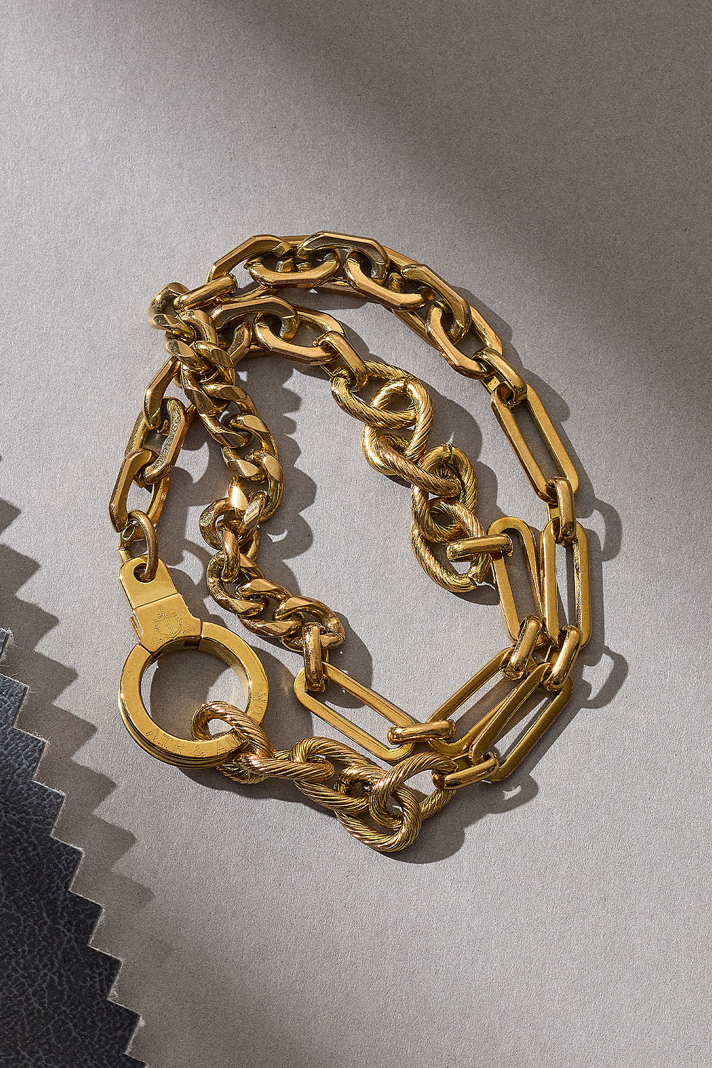 The Long Road Patchwork Chain Wrap Bracelet