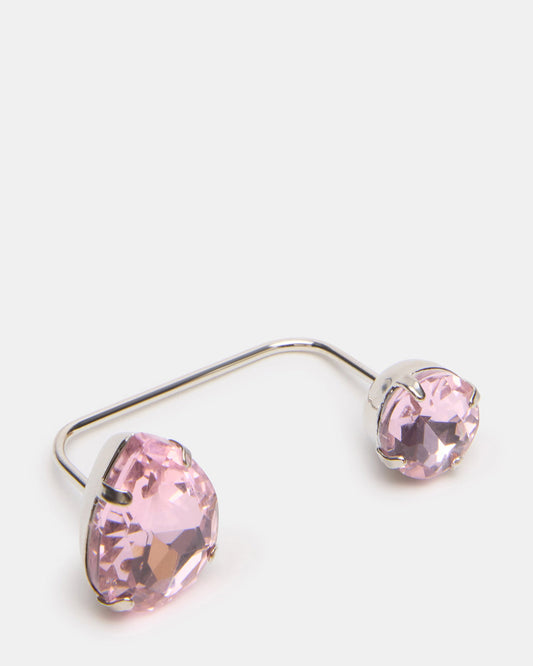 CRYSTAL TOE RING PINK