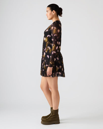 BLISS DRESS BLACK DITSY FLORAL