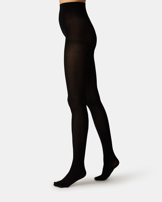 2 PACK LARGE LACE OPENWORK TIGHTS BLACK