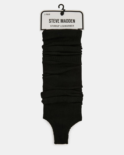 1 PACK STIRRUP LEG WARMERS BLACK