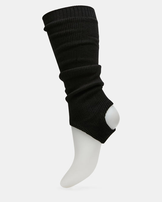 1 PACK STIRRUP LEG WARMERS BLACK