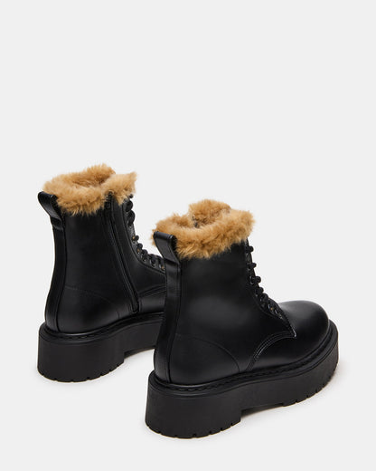 BUFFY FAUX FUR BLACK