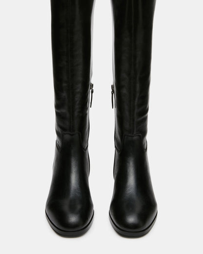 CANTER BLACK LEATHER WIDE CALF
