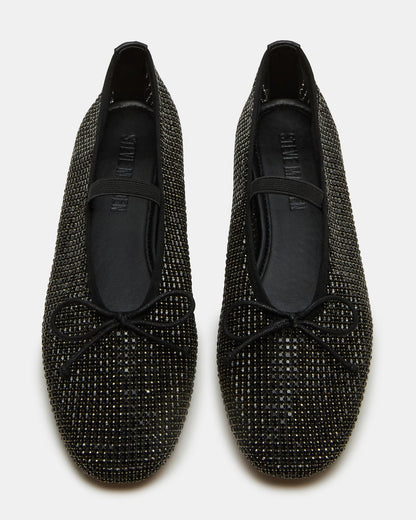 DELARA BLACK MULTI RHINESTONES