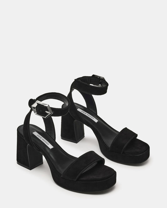 ELIDA BLACK SUEDE